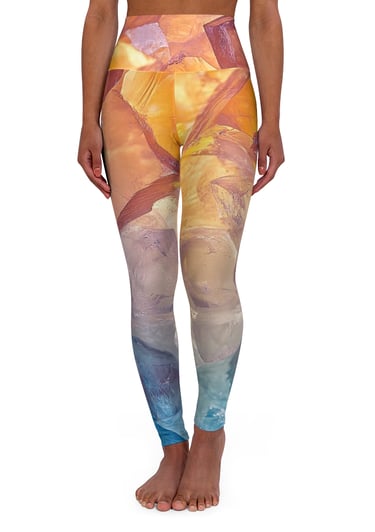 colorful crystal leggings