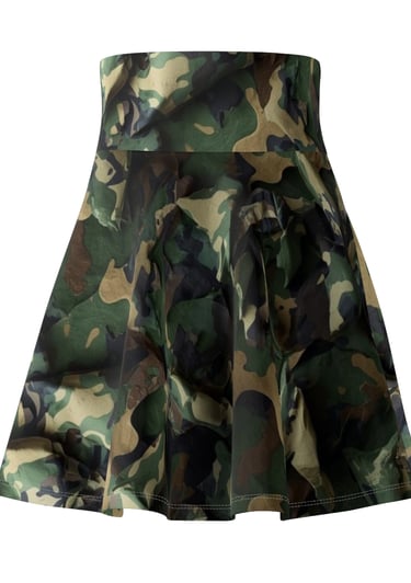 camo skater skirt