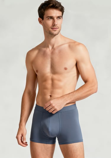 Men's Underwear Collection: Moisture-Wicking Cotton Boxer Briefs & Trunks  OEM Custom Service