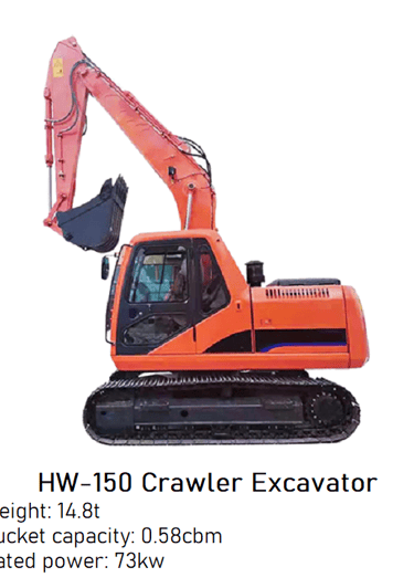 Brand New 14800kg HW-150 Crawler Excavator image