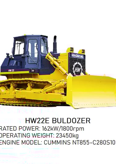 a brand new HW22E Bulldozer is shown in this image