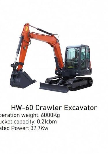 Brand New 6000kg HW-60 Crawler Excavator image