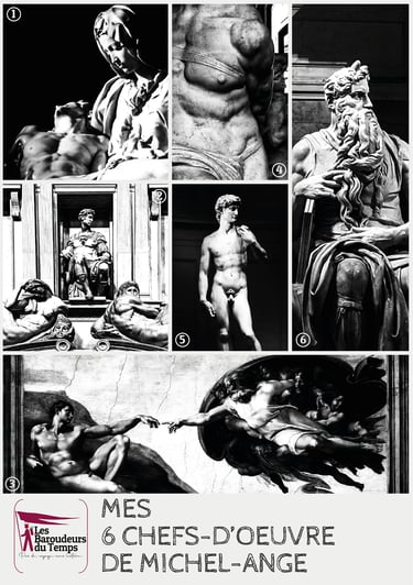 mes 6 chefs d'oeuvre de michel ange