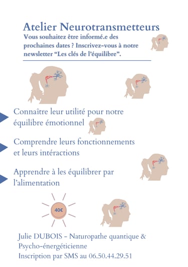 Atelier Neurotransmetteurs Julie Dubois Naturopathe