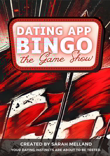 Dating App Bingo Game Show Poster