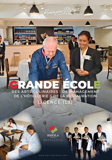 a man in a suit and tie is looking at a menu