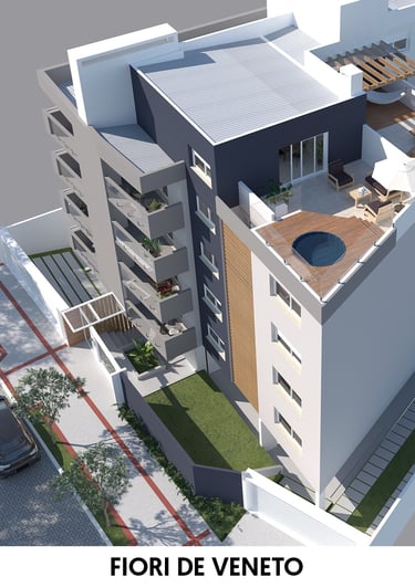 Prédio multifamiliar Fiori de Veneto na cidade de Pelotas. Construtora Valori Empreendimentos
