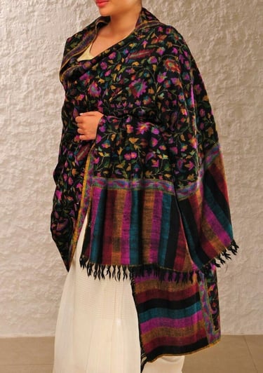 Hand Woven Pashmina Kani Shawl