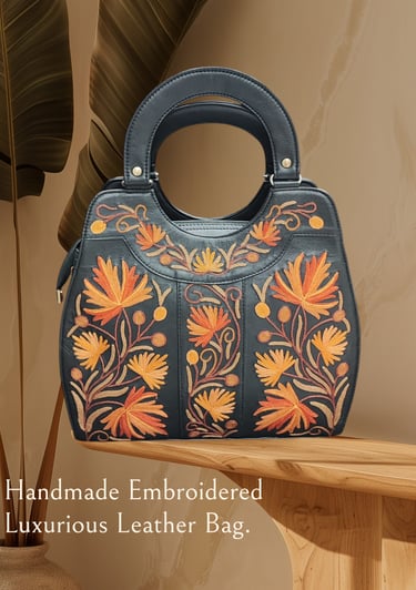 Handmade Embroidered Luxurious Tote Bag