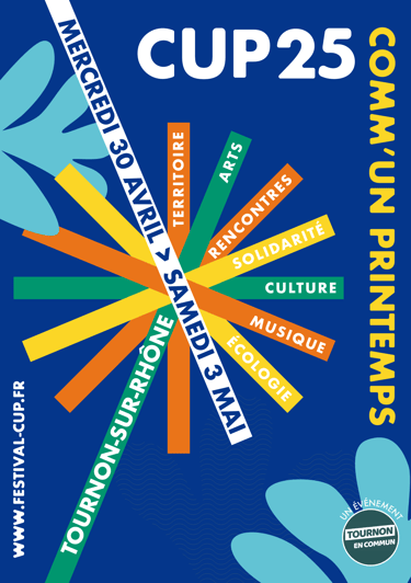 Affiche du festival Comm'Un Printemps 2025 - CUP25