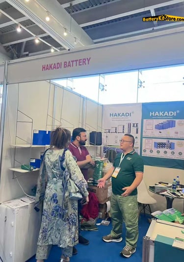 business negotiation at the expo in Pakistan