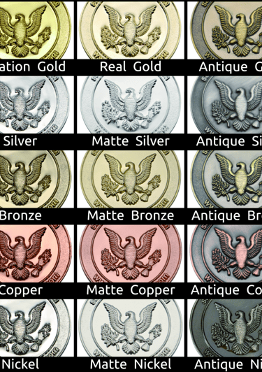 Colour Plating Sample Chart