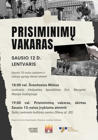 Sausio 13 Lentvaryje