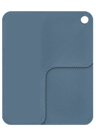 Wzornik koloru : Pochmurny Błękit - używanego do druku naszych magnesów z Syrenkami Warszawskimi