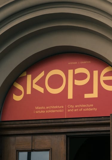 Skopje exhibition visual identity