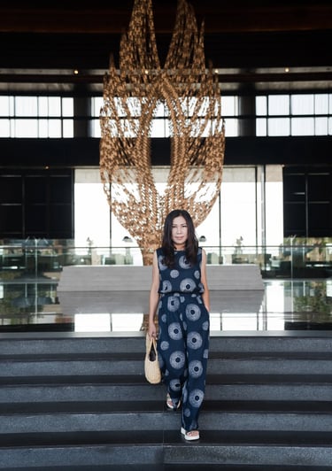 portrait inside kempinski bali lobby nusa dua