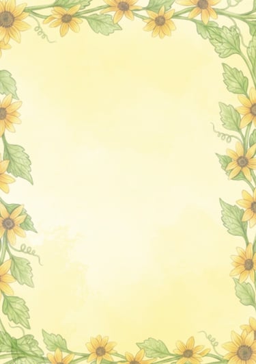 August 2026 Stationeries Free Download JPG Sunflower Full page