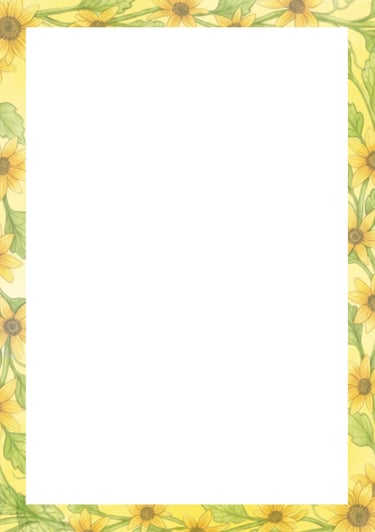 August 2026 Stationeries Free Download JPG  Sunflower