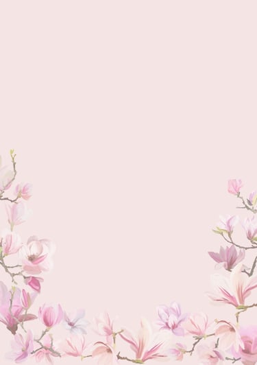 Free Pink FLoral Blank Invitattion or Greeting Card