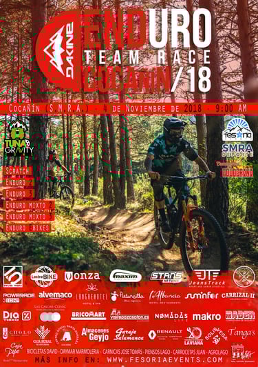 cartel Enduro Team Race Cocañín 2018