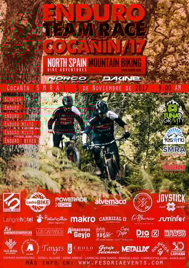 cartel Enduro Team Race Cocañín 2017