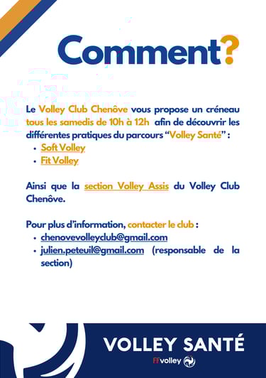 Descriptif volley assis et volley santé