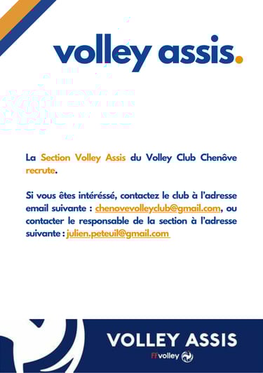 Descriptif volley assis et volley santé