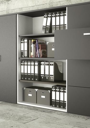 Armoire bois , rangement de bureau 