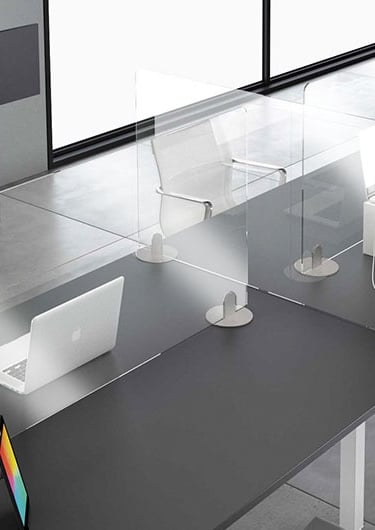 panneaux de séparation transparent 