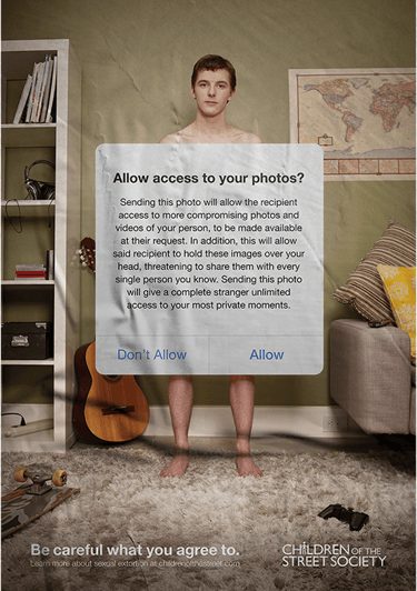 Advertentie over privacy gericht aan jongeren