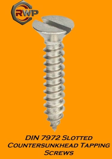DIN 7972 Slotted Countersunk Head Tapping Screw