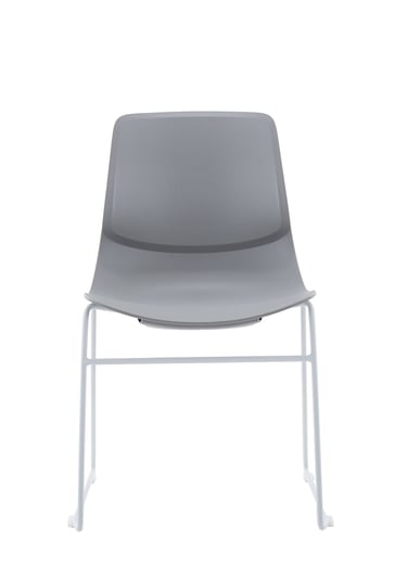 SenSit-Otto four-leg chair in solid grey