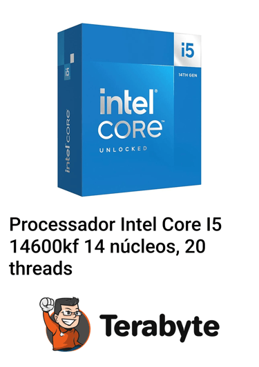 Processador Intel Core I5 14600kf Terabyte