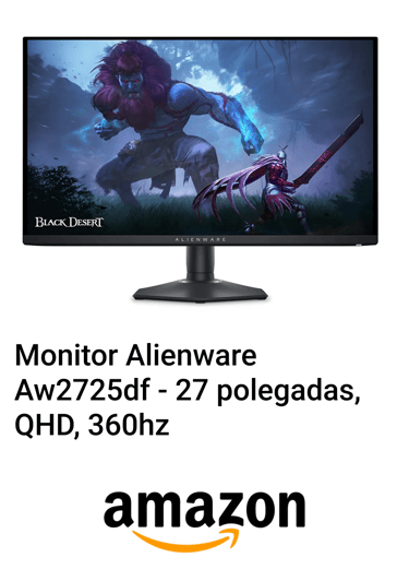 Monitor Alienware AW2725DF 360hz Amazon