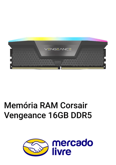 Memória RAM Corsair Vengeance 16GB DDR5 Mercado Livre