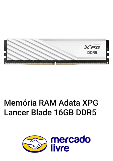 Memória RAM XPG Lancer Blade 16GB DDR5 Mercado Livre