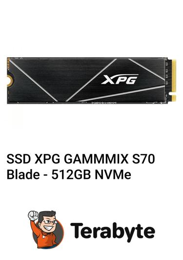 SSD XPG GAMMMIX S70 Blade 512GB NVMe Terabyte
