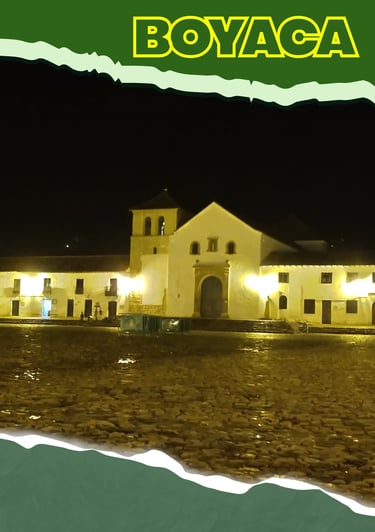 Iglesia de la plaza principal de Villa de Leyva, Colombia