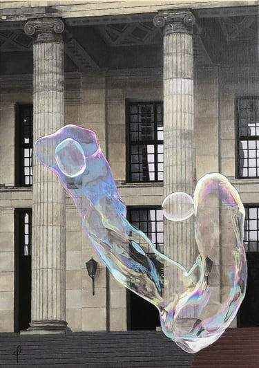 Tableau peinture à l'huile - Couple de danseurs