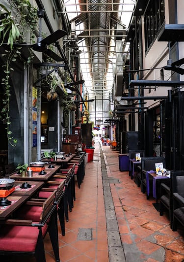 Repas en terrasse a Siem Reap Cambodge 