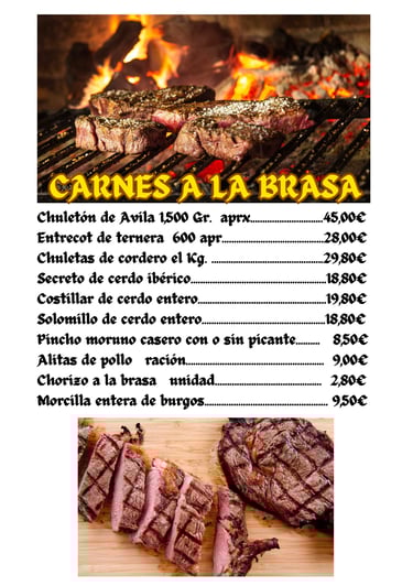 Carnes a la brasa