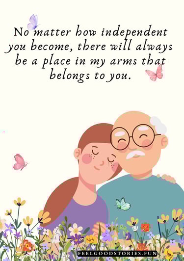 Love of a father to his daughter