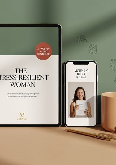 a tablet with a tablet and a cup of coffee