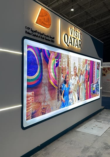Visit Qatar activation booth