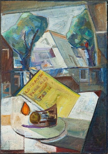 La tasa de paro, óleo premiado del artista pintor Argi Girón. Unemployment award artist still life