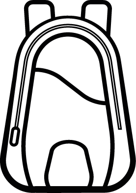 An icon of a rucksack or backpack.