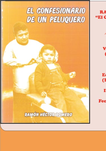 Imagen de Fondo: Tapa del Libro "El Confesionario de un Peluquero" del Escritor Ramón H. Romero