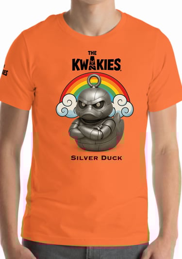 T-shirt The KWAKIES - Silver Duck