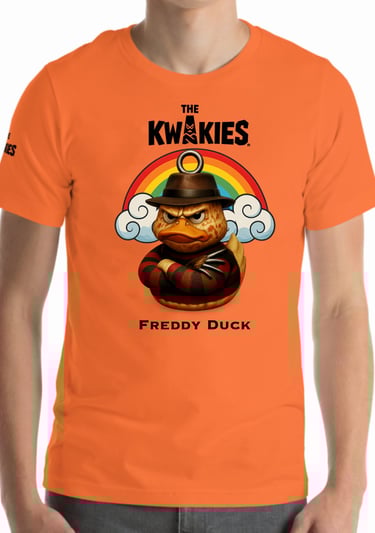 T-shirt The KWAKIES - Freddy Krueger Duck