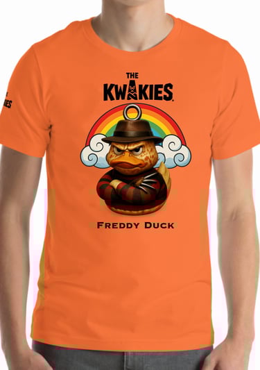 T-shirt The KWAKIES - Freddy Krueger Duck